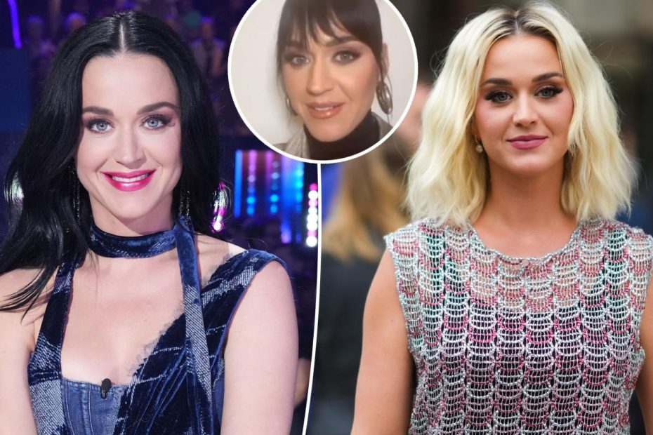 Katy Perry looks totally different with new bangs